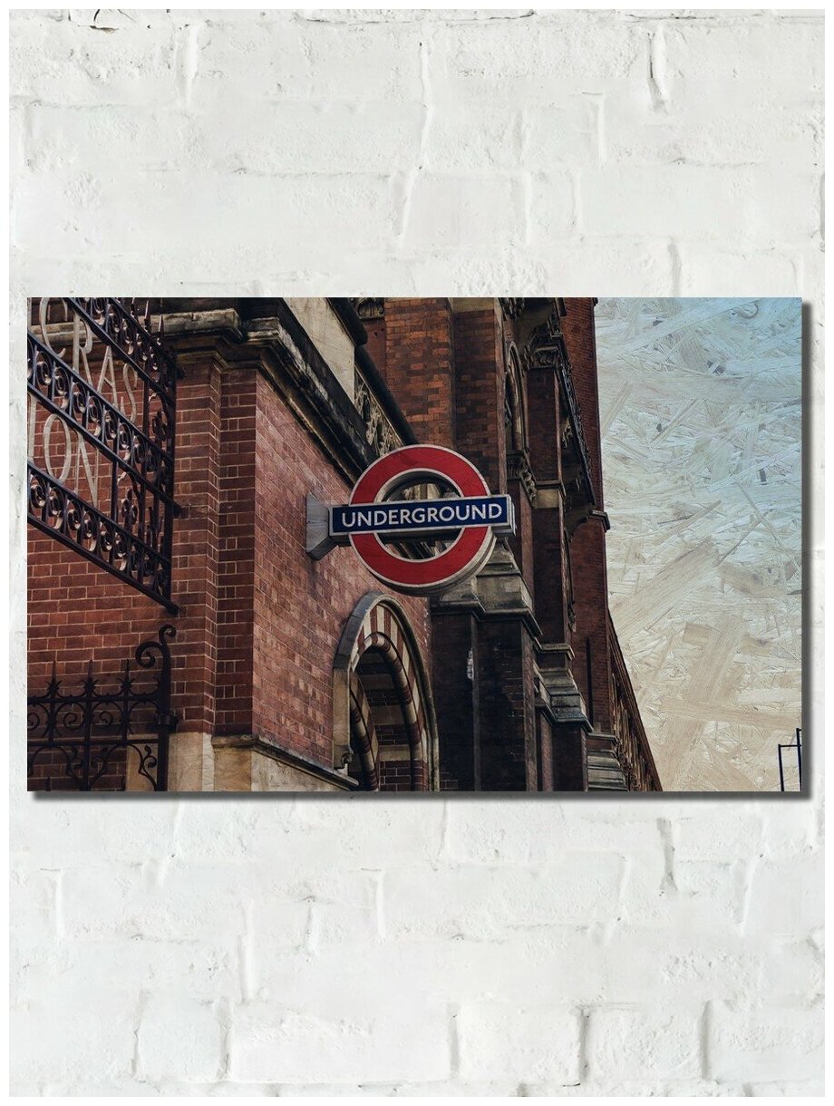 Картина интерьерная на рельефной доске Достопримечательности (лондон, биг бэн, британия, интерьер, доски, бар) - 4666