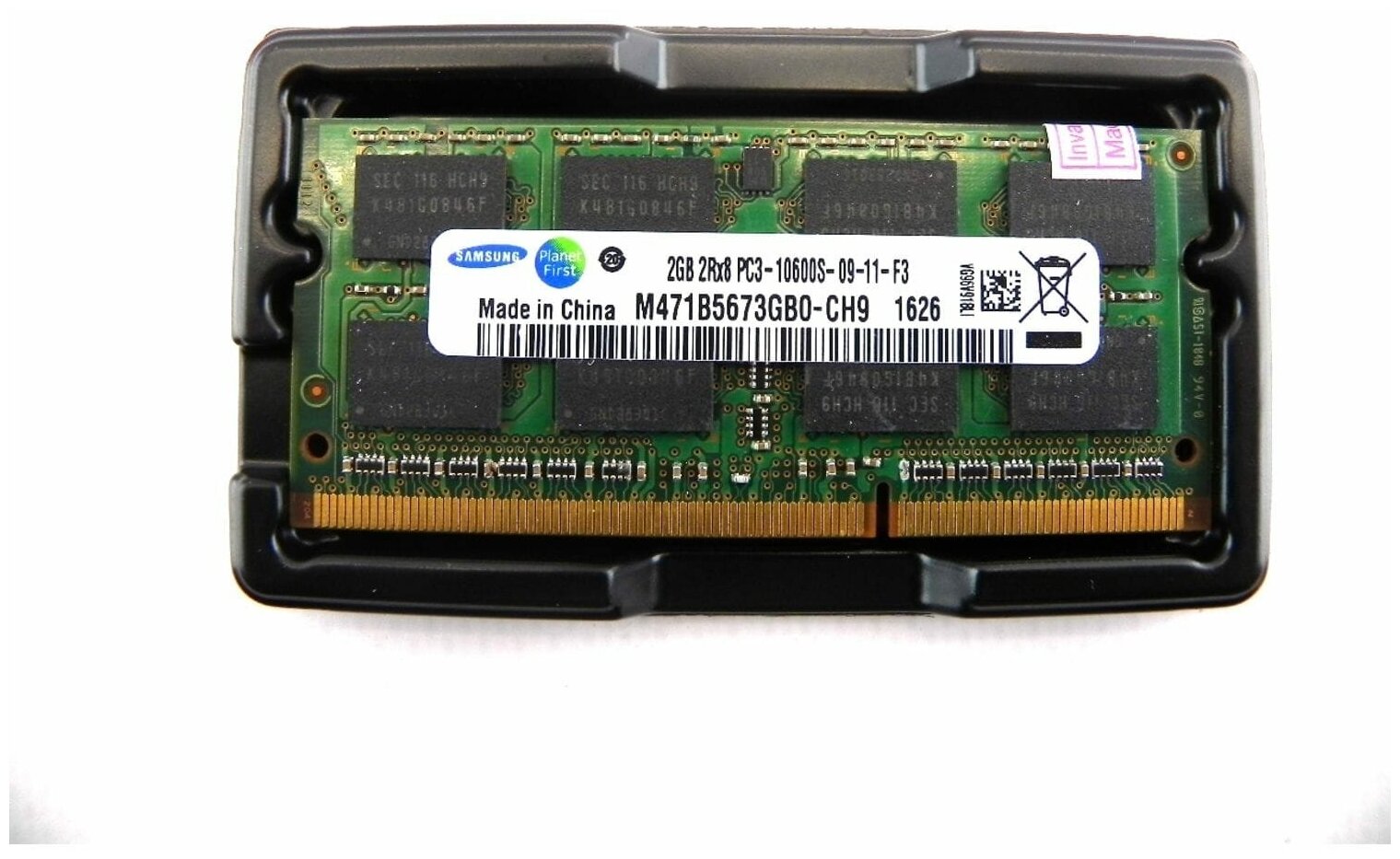 Оперативная память 2 ГБ 1 шт. Samsung DDR3 1333 SO-DIMM 2Gb