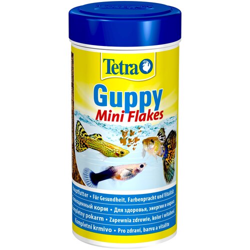 Tetra Guppy Mini Flakes корм в хлопьях для гуппи, 250 мл