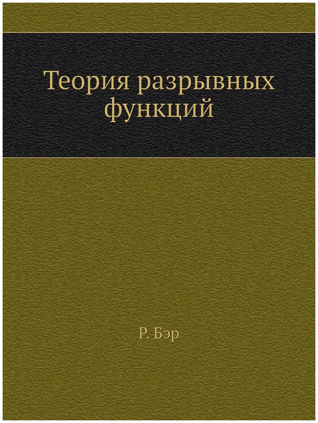 Книга Теория Разрывных Функций - фото №1