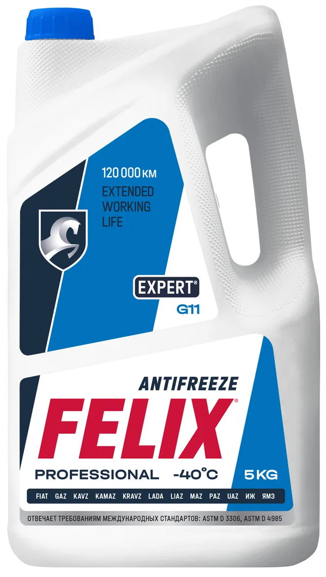 Антифриз FELIX EXPERT G11 (синий), 5кг