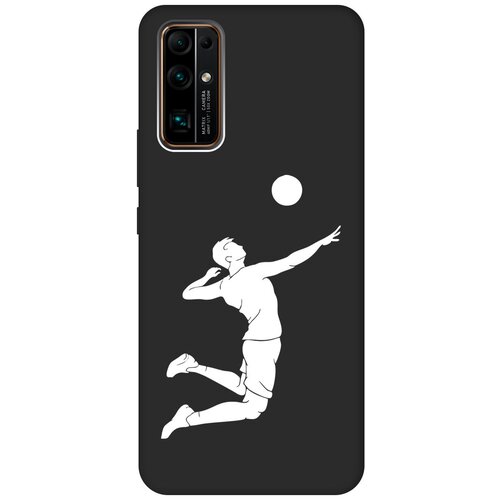 Матовый чехол Volleyball W для Honor 30 / Хонор 30 с 3D эффектом черный матовый чехол volleyball w для honor 9a хонор 9а с 3d эффектом черный