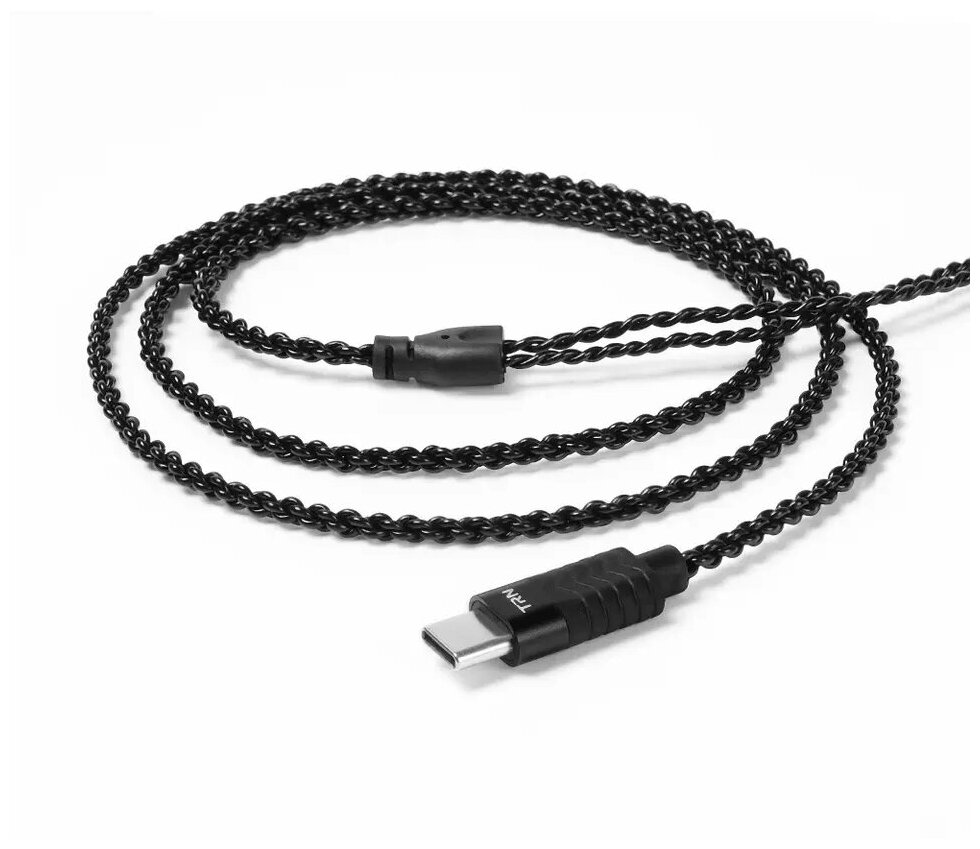 Кабель для наушников TRN A6 HIFI Type-C/ 2pin-S улучшенный и покрытый серебром