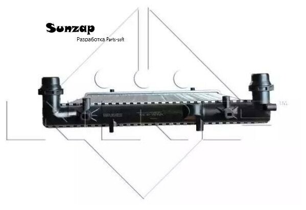 NRF 509529A NRF 509529A_радиатор системы охлаждения\ Audi A3 VW Bora 1.6i-1.9TDi 96