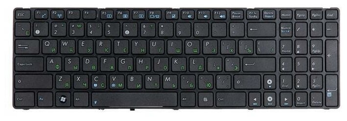 Клавиатура для Asus K52 K53 K54 N50 N51 N52 N53 N60 N61 N70 N71 N73 N90 P52 P53 K72 K73 A52 A54 A72 UL50 W90 F50 X52 X54 X55 X75V