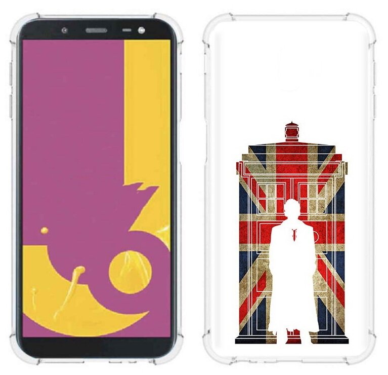 Чехол задняя-панель-накладка-бампер MyPads шерлок холмс для Samsung Galaxy J6+ plus 2018 (SM-J610F)/J6 Prime противоударный