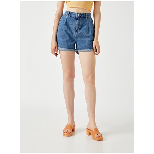 фото Шорты koton women, 1yak03035md, цвет: li̇ght indigo, размер: 38