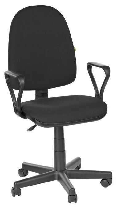 Кресло офисное престиж С подлок самба ткань В-14 черный