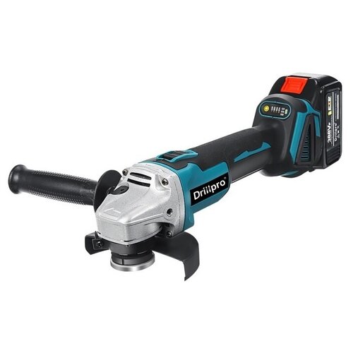 Шлифмашина угловая аккумуляторная бесщеточная УШМ болгарка Drillpro 125 мм регулировка оборотов с 2 АКБ и ЗУ совместима с АКБ Makita 18V LTX 899000₽