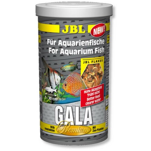 JBL Gala - Основной корм премиум для пресноводных аквариумных рыб, хлопья, 1 л (160 г)