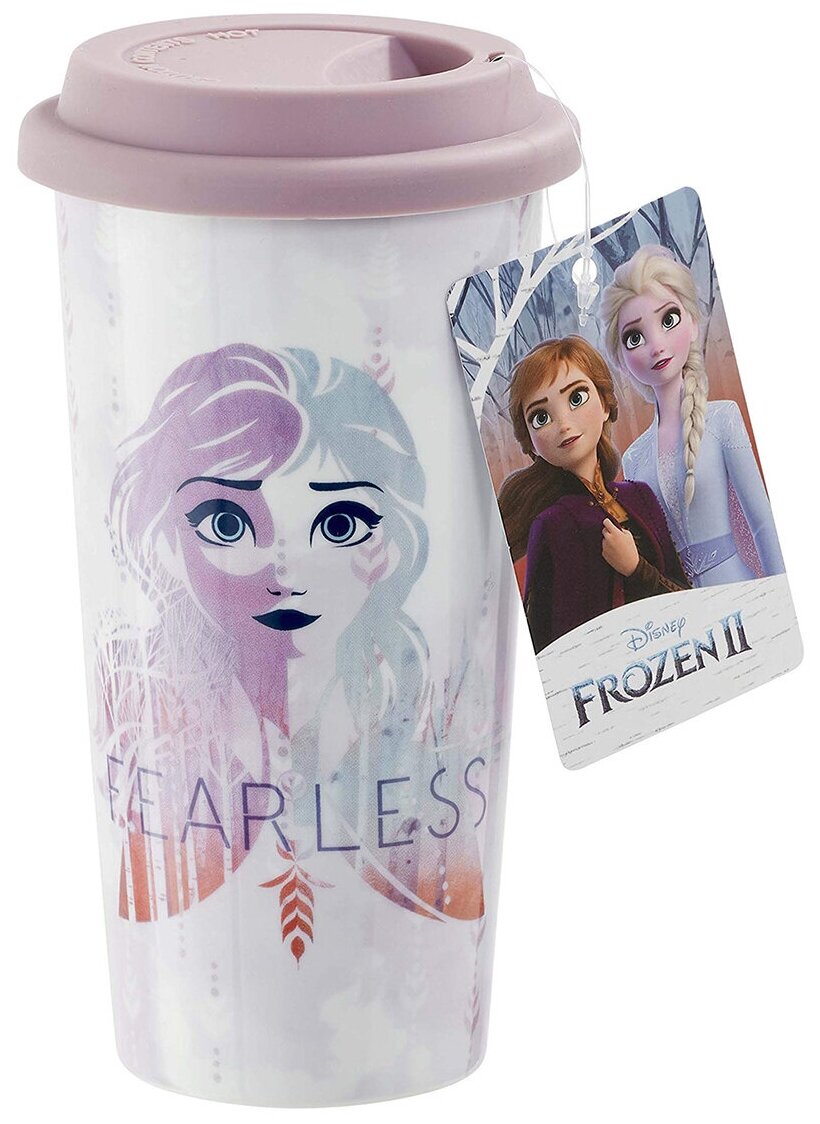 Кружка керамическая Funko Disney Frozen 2 Fearless Fearless Lidded Mug UT-FR06287 - фотография № 5