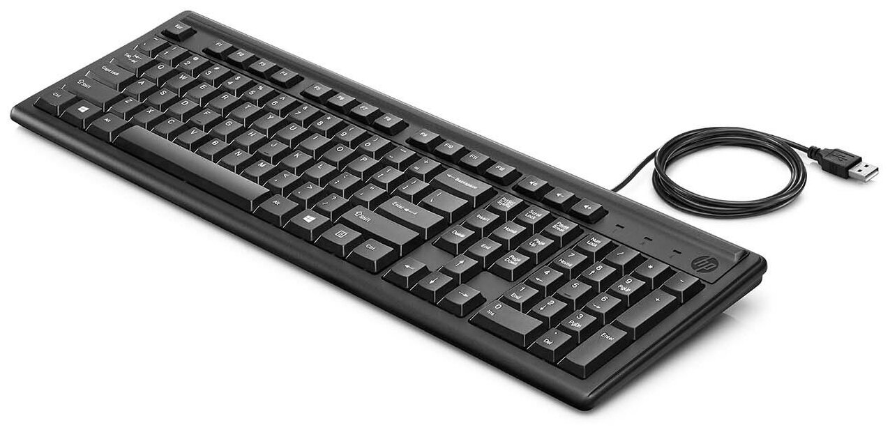 Клавиатура проводная HP Keyboard 100, USB, Черный 2UN30AA - фото №2