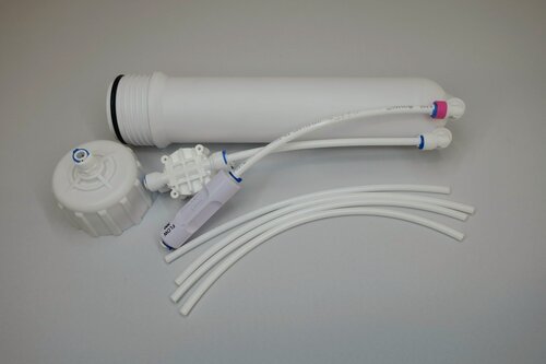 Изображение товара Корпус мембраны 1812-2012 с фитингами + четырехходовой клапан + ограничитель потока + трубки соединительные