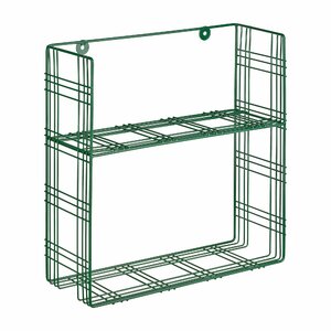 Полка Moroshka Tartan прямоугольная 2 яруса 30х11х30,5 см, зеленый