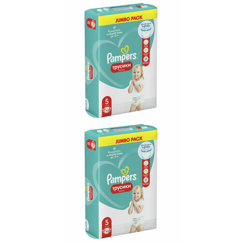 Pampers Подгузники-трусики детские Pants для малышей 12-17 кг, 5 размер, 42 шт, 2 упаковки