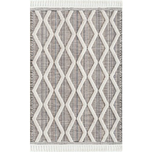 Ковер тканый с двухуровневым ворсом 