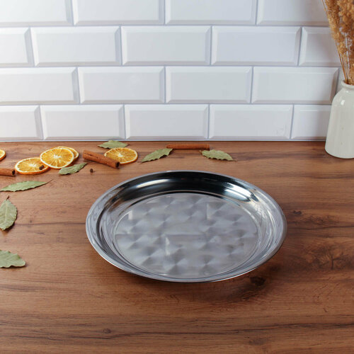 Поднос 30 см металлический