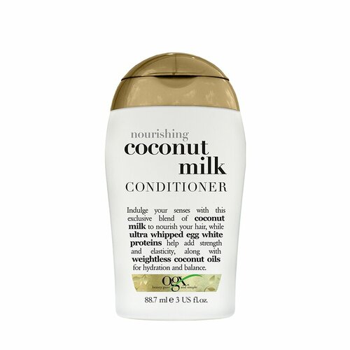 ogx coconut milk conditioner 385 ml Кондиционер питательный с кокосовым молоком тревел-формат / Travelsize Nourishing Coconut Milk Conditioner 88,7 мл