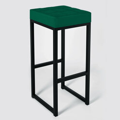 Барный стул для кухни мягкий 80 см Зеленый