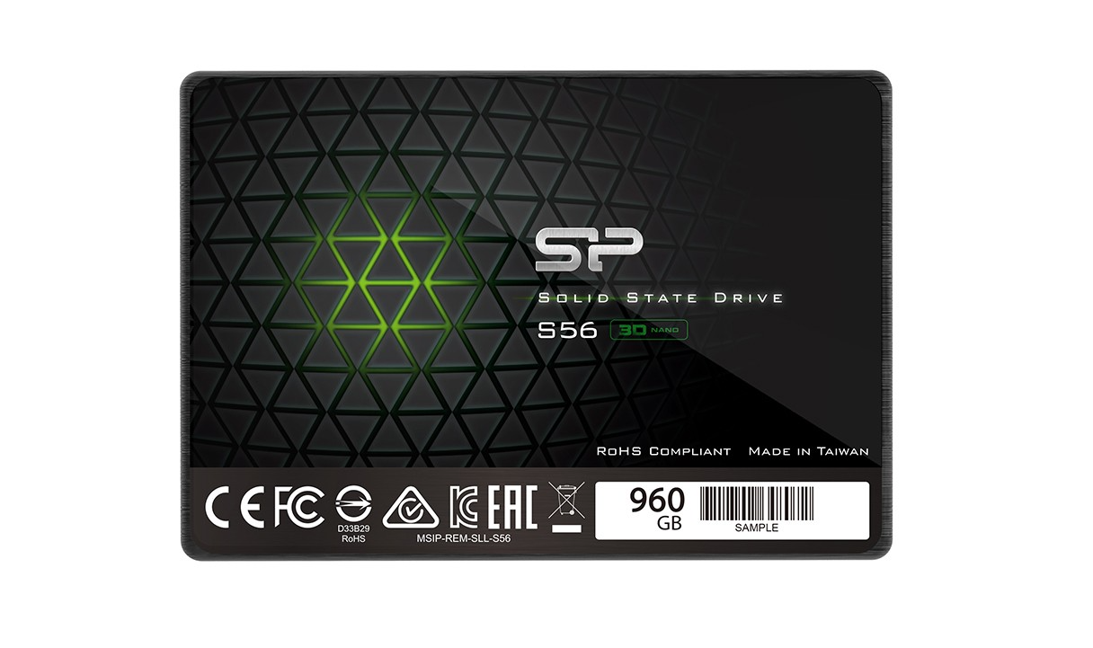 Накопитель SSD Silicon Power S56 SP960GBSS3S56A25 960ГБ, 2.5", SATA III, SAT