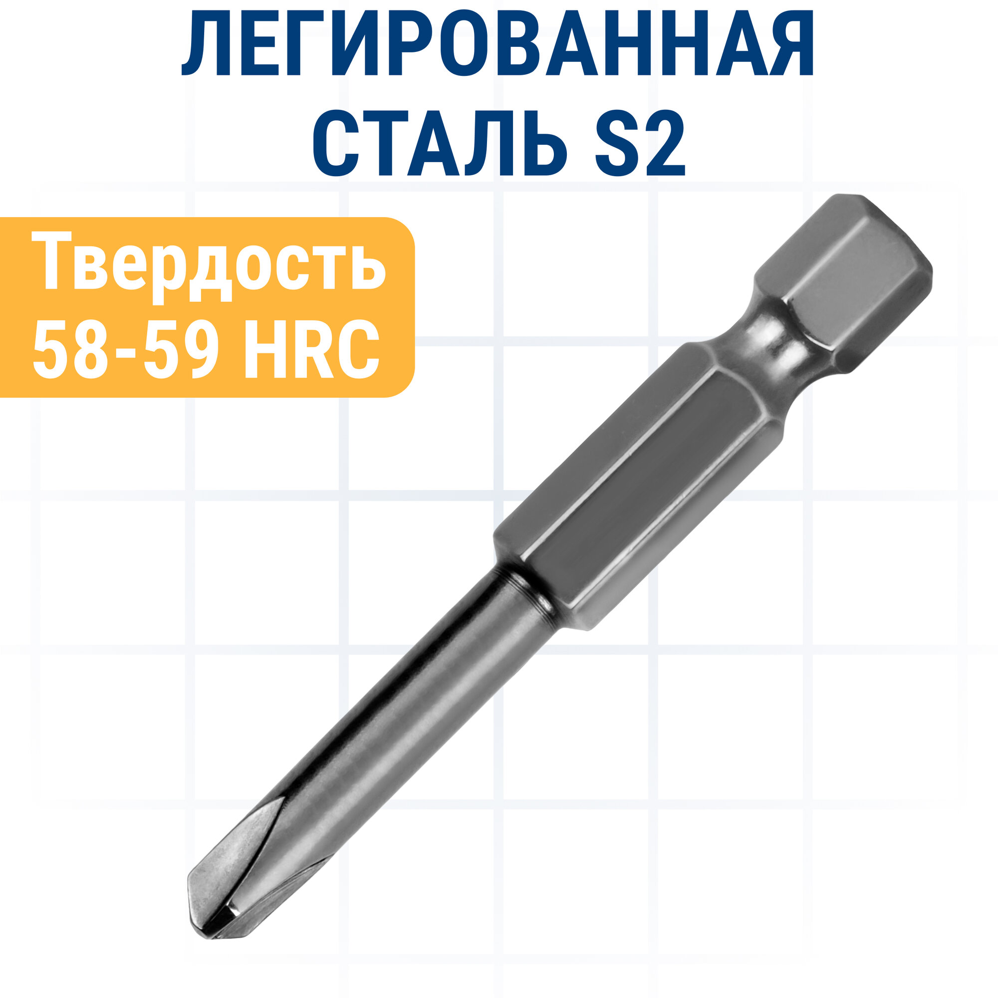 Бита отверточная ПРАКТИКА "Профи" Tri Wing 1x50мм, 2x50мм (2шт), блистер (918-696)