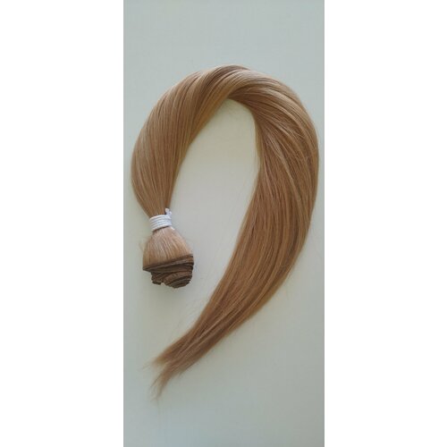 Биопротеиновые волосы (био-волосы) натуральный блонд 70см пучок волос для афро пучка шиньон аксессуары короткий кулиска хвост синтетический кудрявый хвост накладные волосы для женщин