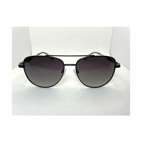 Солнцезащитные очки L.O.C., серебряный, черный, серый