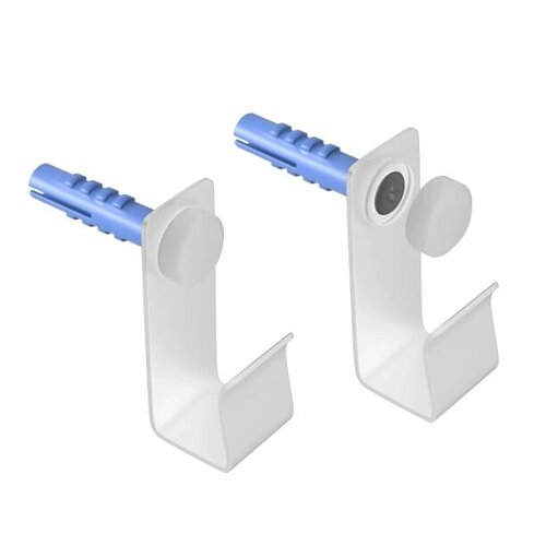 Комплект держателей рейлинга белый муар 949₽