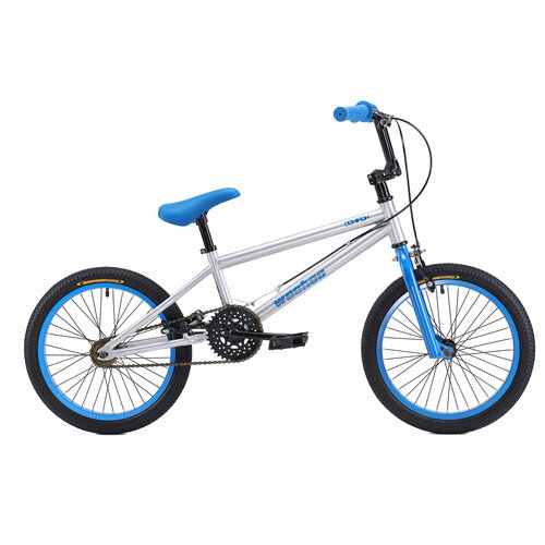 BMX 18 дюймов COMIRON WOOHOO. Велосипед Трюковый. Цвет SILVER BLUE