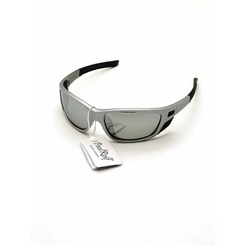 Солнцезащитные очки Спортивные очки Paul Rolf с поляризацией YJ-12246, серый, серебряный