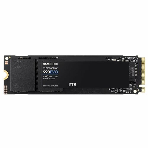 Samsung накопитель Samsung SSD 2Tb 990 EVO M2 MZ-V9E2T0BW NVMe 20 PCIe 40 x4 V-NAND TLC 2125000₽