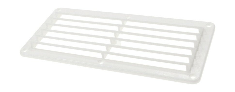 Решетка воздухозаборника 260х125х17 мм белый (Москва)