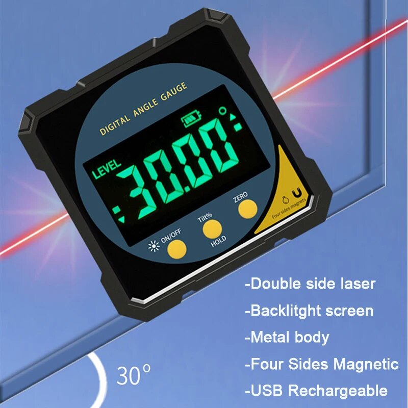 Лазерный цифровой транспортир Tucuxi Laser Digital Protractor, NEW type