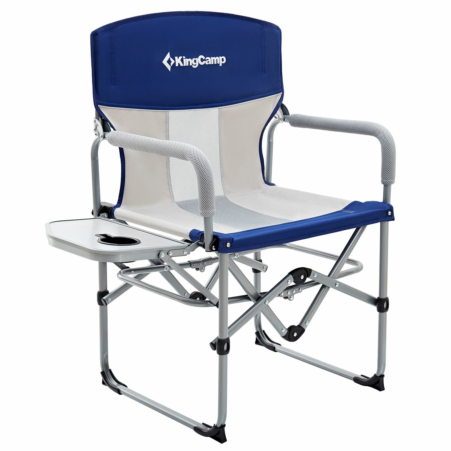 Кресло туристическое складное King Camp KC3824 Portable Director Chair (синий/серый)