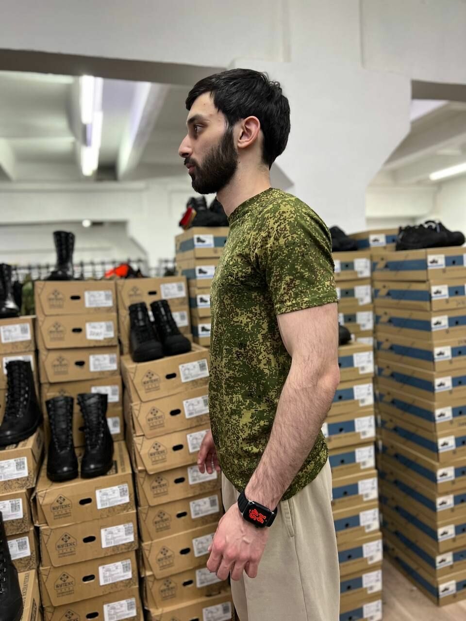 Футболка спортивная ГОРЕЦ, размер 54, зеленый — фото 1