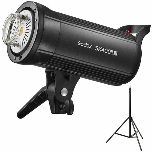 Студийный комплект Godox SK400 II-V + стойка черный