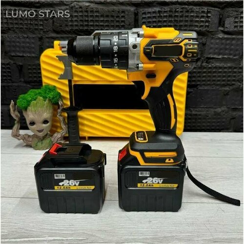 Шуруповерт для ледобура 2 АКБ 26в 12 Ач 200Нм Шуруповерт для рыбалки Шуруповерт для льда Ледобур 12999₽