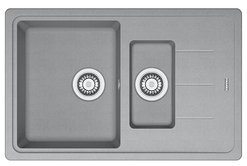 Врезная кухонная мойка 50 см, FRANKE Basis BFG 651-78, серый