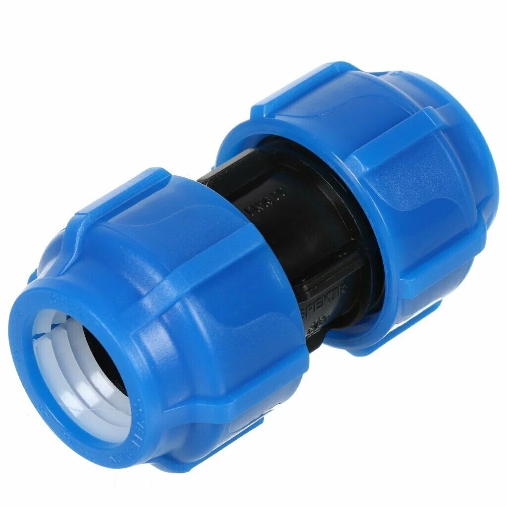 Муфта ПНД SPEKTR, 10шт! для холодной воды, диаметр 25 мм, обжим, внутренняя резьба 10шт