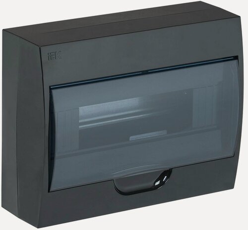 Изображение товара Щит распределительный IEK KREPTA 3 ЩРН-П-12, навесной, пластиковый корпус, 12 модулей, IP41, черный