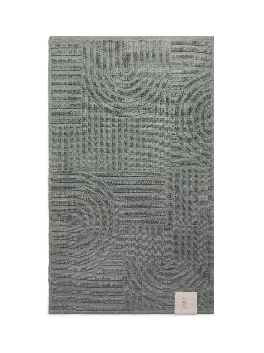 Коврик универсальный DeNASTIA 60x100см, букле, хлопок, зеленый — фото 1