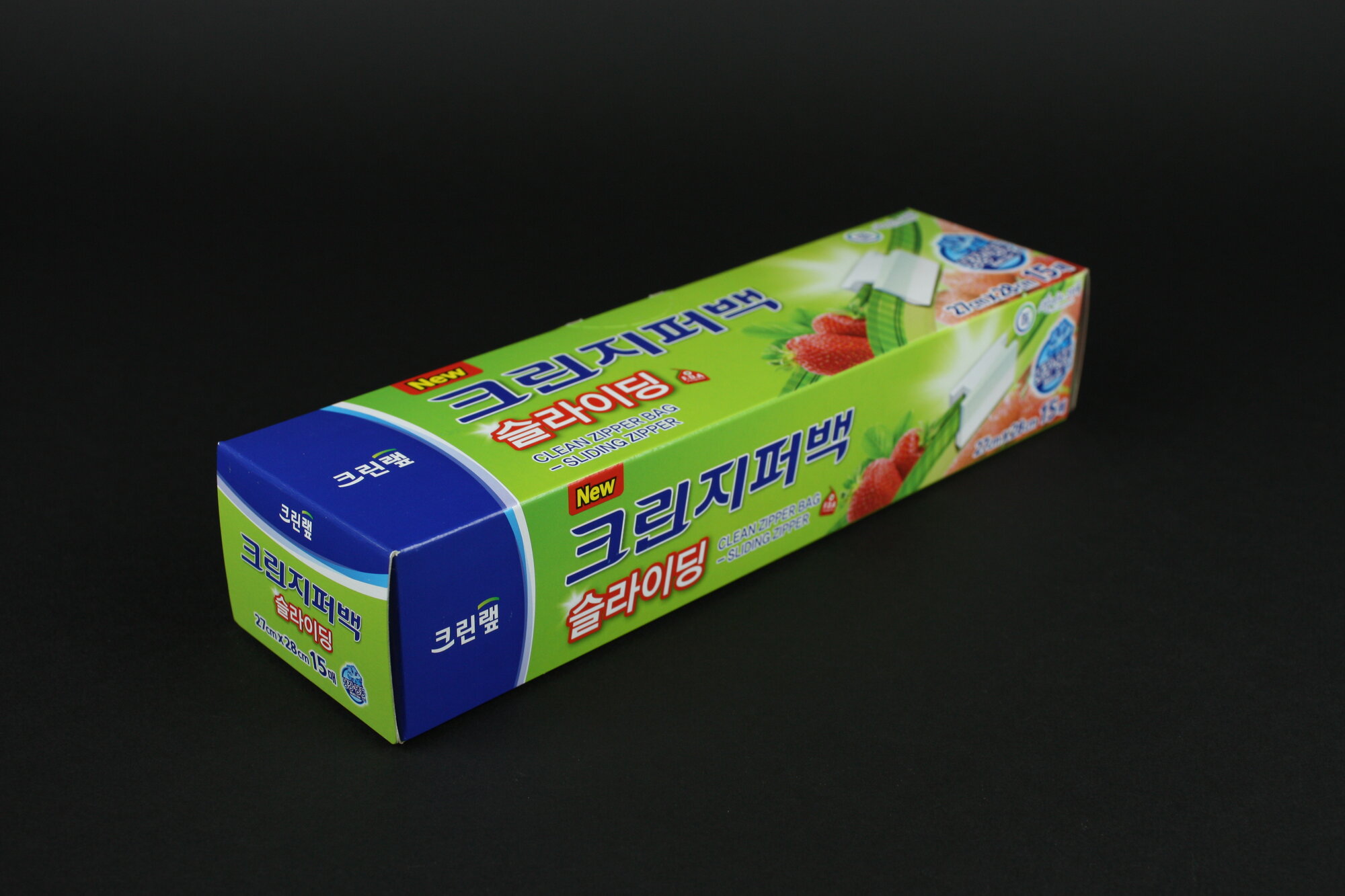 Clean Wrap Плотные полиэтиленовые пакеты на молнии для хранения и замораживанияпищевых продуктов 27см*28см 15шт