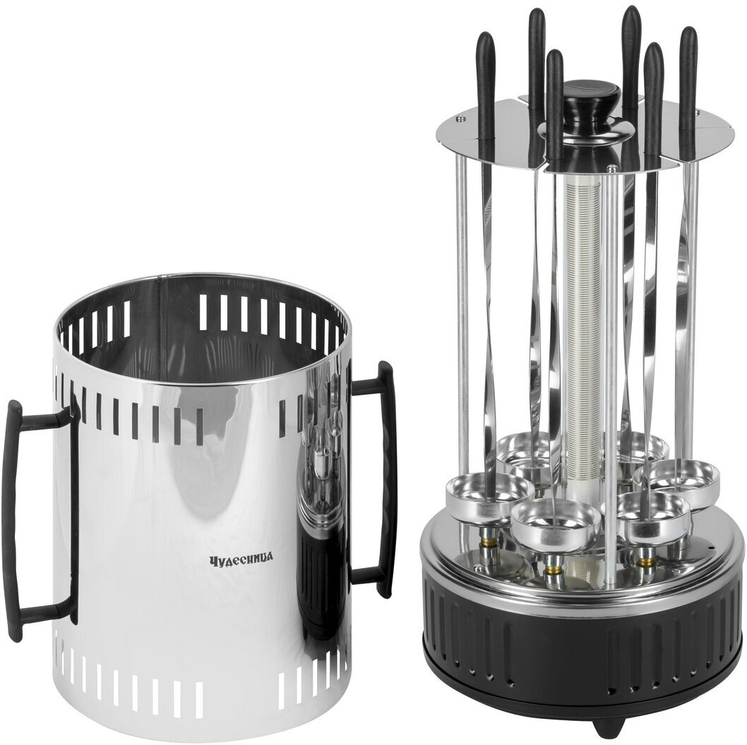 Электрошашлычница Чудесница ЭШ-1006, цвет: серебристый — фото 1