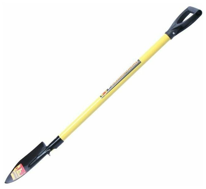 Лопата штыковая, острая, L = 116 см, металлический черенок, с ручкой - фотография № 9