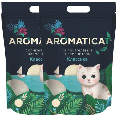 AROMATICAT классика наполнитель силикагелевый для туалета кошек (10 + 10 л)