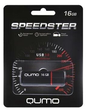 USB-накопитель Qumo Speedster USB 3.0 16GB Black