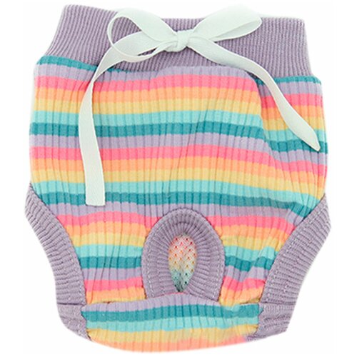 FOR MY DOGS трусики для собак сиреневые в полоску для девочек 506SS-2020 (18)