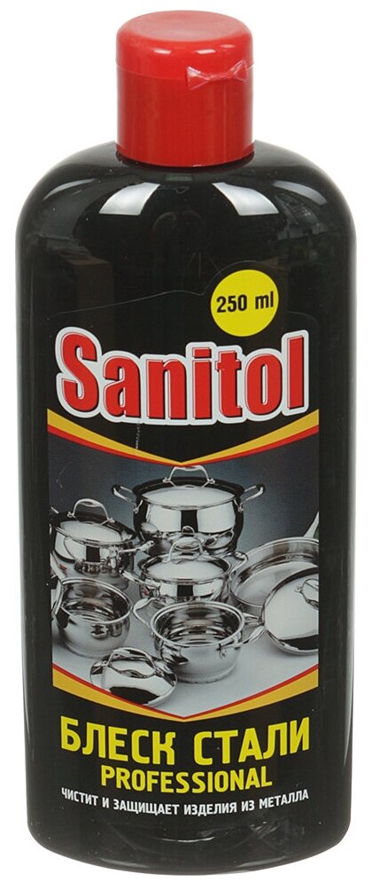 Средство для чистки металла Sanitol, 250 мл - фотография № 2