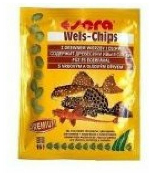 Корм сухой Sera Wels Chips для лорикариевых сомиков, 15г - фото №12
