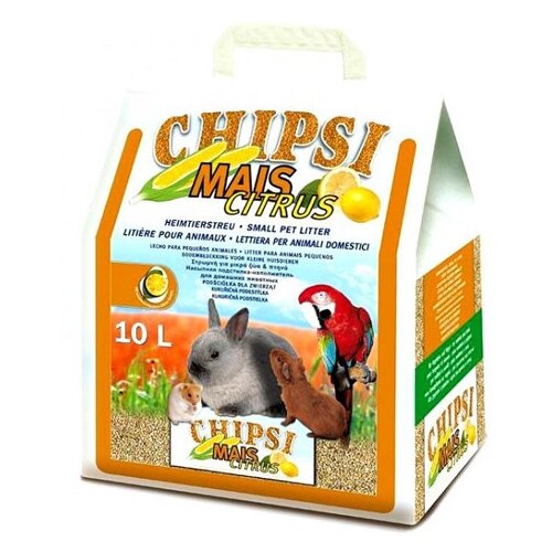 Наполнитель Chipsi Mais Citrus 10л*4,6кг Кукурузный ароматизированный